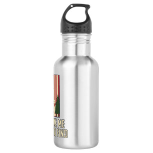 Bigfoot Dad Vintage American Flag Shirt Design_1 532 Ml Water Bottle