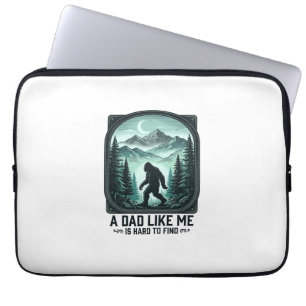 Bigfoot Dad Vintage Engraving Funny Father Shirt D Laptop Sleeve