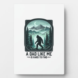 Bigfoot Dad Vintage Engraving Funny Father Shirt D Plaque