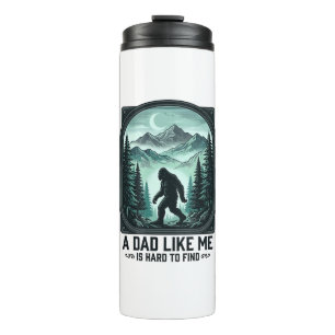 Bigfoot Dad Vintage Engraving Funny Father Shirt D Thermal Tumbler