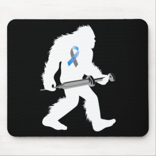 Bigfoot Diabetic Awareness Sasquatch Type 1 Diabet Mouse Pad