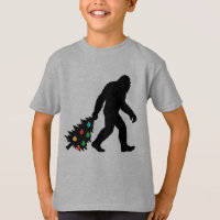 Bigfoot Dragging Christmas Tree