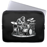 Bigfoot Drummer Sasquatch Playing Drums Musician B