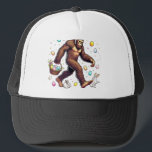 Bigfoot Easter Day Funny Sasquatch Cute Bunny East Trucker Hat<br><div class="desc">Bigfoot Easter Day Funny Sasquatch Cute Bunny Easter Eggs T-Shirt</div>