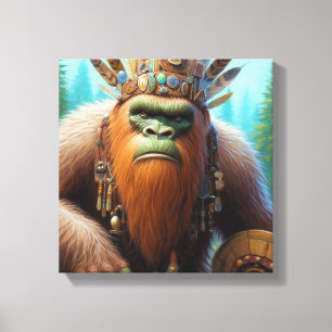 Bigfoot Eco Warrior Canvas Print