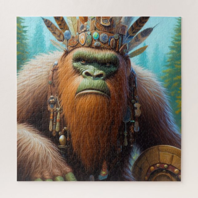 Bigfoot Eco Warrior Jigsaw Puzzle (Vertical)