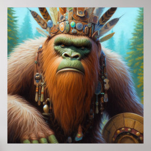 Bigfoot Eco Warrior Poster