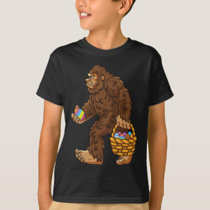 Bigfoot Egg Easter Day Boys Girls Kids Fun Sasquat T-Shirt