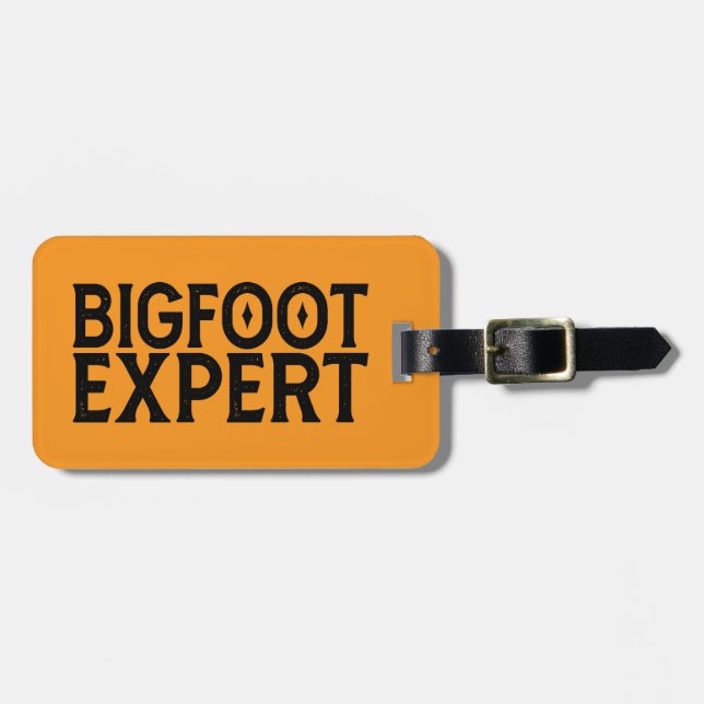 Bigfoot Expert Luggage Tag (Front Horizontal)