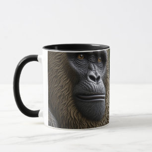 Bigfoot Face Closeup Gorilla, Skunk Ape Mug