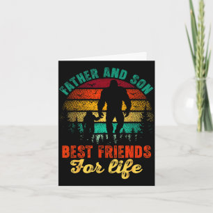 Bigfoot father and son friend for life father's card