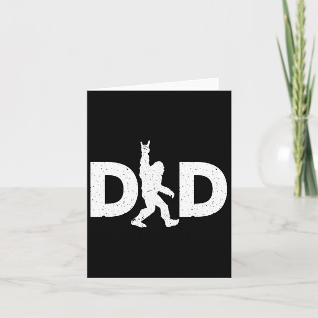 Bigfoot Fathers Day  Card (Front)