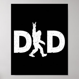 Bigfoot Fathers Day Poster