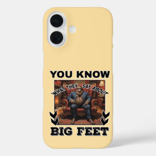 Bigfoot Feet Joke iPhone 16 Case