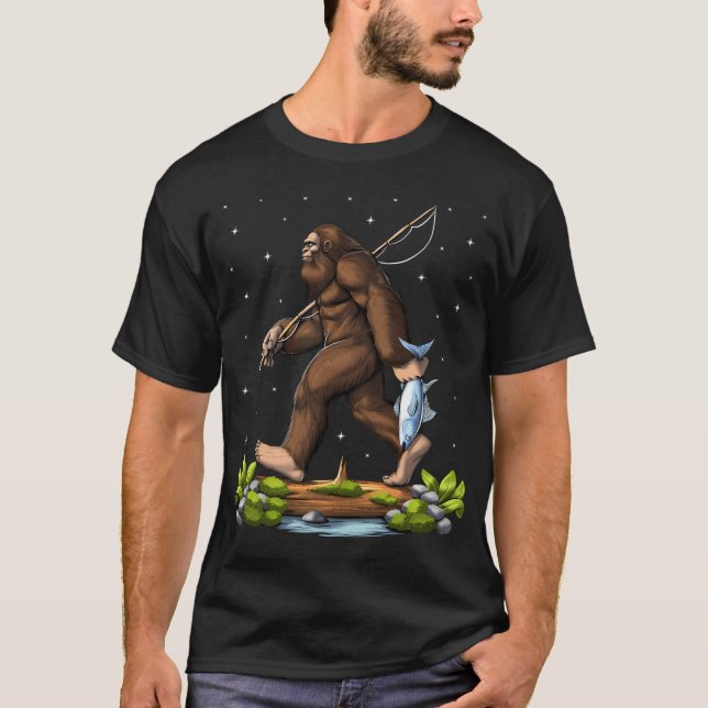 Bigfoot Fisherman T-Shirt (Front)
