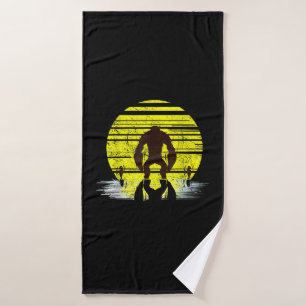 Bigfoot Fishing Camp Bait Boating Lure Fishing Bath Towel