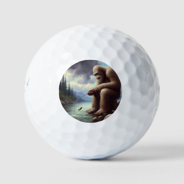 Bigfoot Fishing Golf Balls (Front)