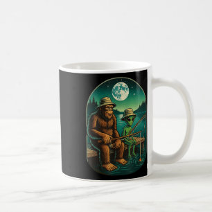 Bigfoot Fishing Shirt Men Boys Sasquatch Fishing D Coffee Mug