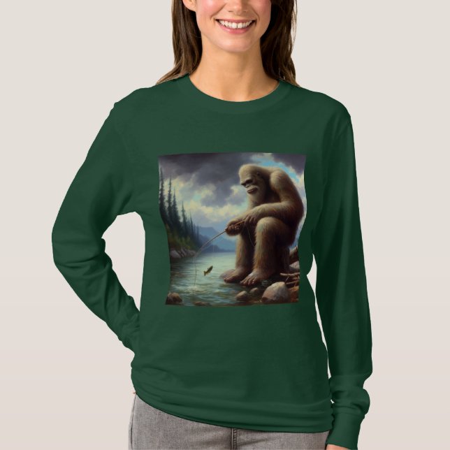 Bigfoot Fishing T-Shirt (Front)