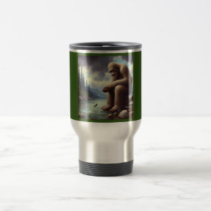 Bigfoot Fishing Travel Mug