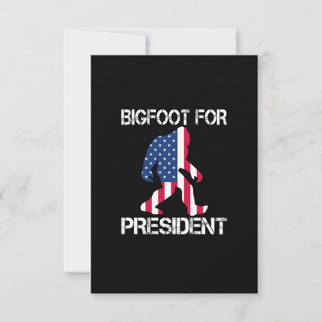 Bigfoot For President Funny Bigfoot (Front)