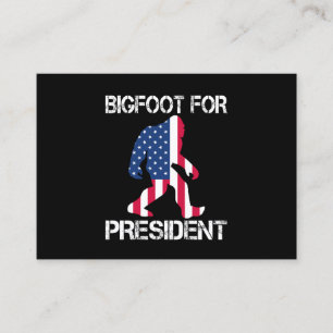 Bigfoot For President Funny Bigfoot Appointment Card