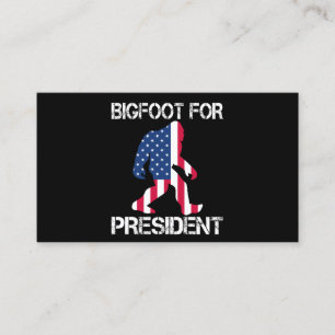 Bigfoot For President Funny Bigfoot Loyalty Card