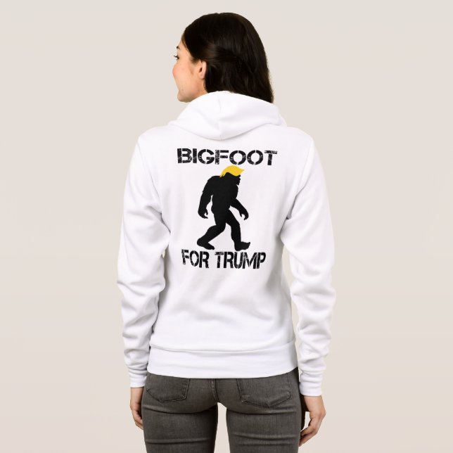 Bigfoot For Trump 2024 Elections  Hoodie (Back Full)