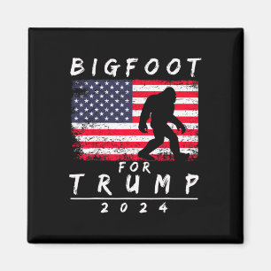 Bigfoot For Trump - Vote Trump Funny Sasquatch Yet Magnet