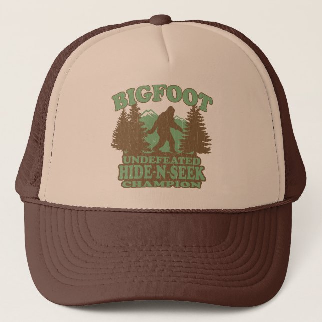 BIGFOOT Funny Saying (vintage distressed design) Trucker Hat (Front)