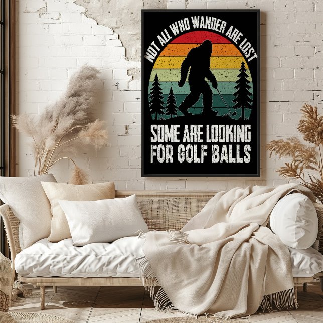 Bigfoot Golf Ball Hunter Poster (Creator Uploaded)