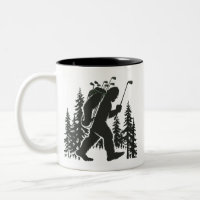 Bigfoot Golfer Tree Funny Sasquatch Golfing Golf