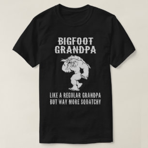 Bigfoot Grandpa Funny Squatchy Design T-Shirt