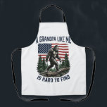 Bigfoot Grandpa Vintage American Flag Shirt Design Apron<br><div class="desc">Bigfoot Grandpa Vintage American Flag Shirt Design_1</div>