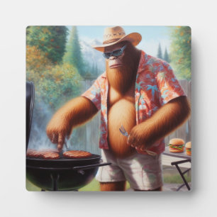 Bigfoot Grilling Burgers Plaque