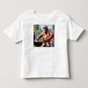 Bigfoot Grilling Burgers Toddler T-Shirt