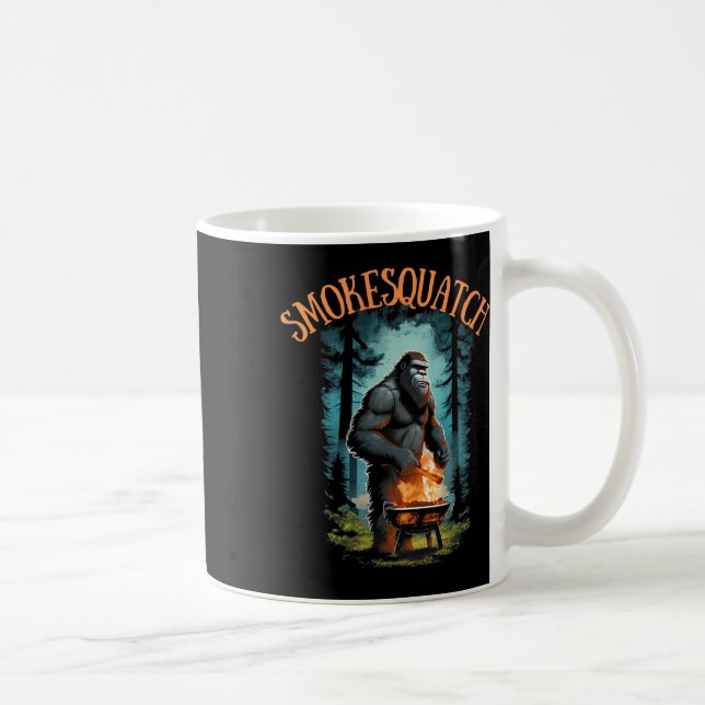 Bigfoot Grilling Sasquatch Pitmaster Grill Bbq Smo Coffee Mug (Right)