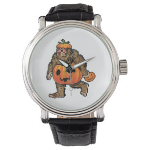 Bigfoot Halloween Pumpkin halloween Watch
