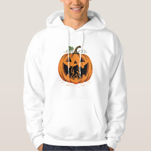 Bigfoot Halloween Pumpkin Silhouette Design_1 Hoodie