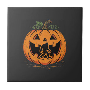 Bigfoot Halloween Pumpkin Silhouette Design_1 Tile