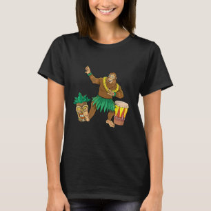 Bigfoot Hawaiian Hawaii Hula Dancing Aloha Beach S T-Shirt