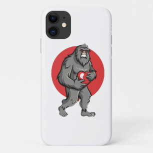 bigfoot heart valentines day Case-Mate iPhone case