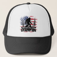 Bigfoot Hide and Seek Champion American Flag