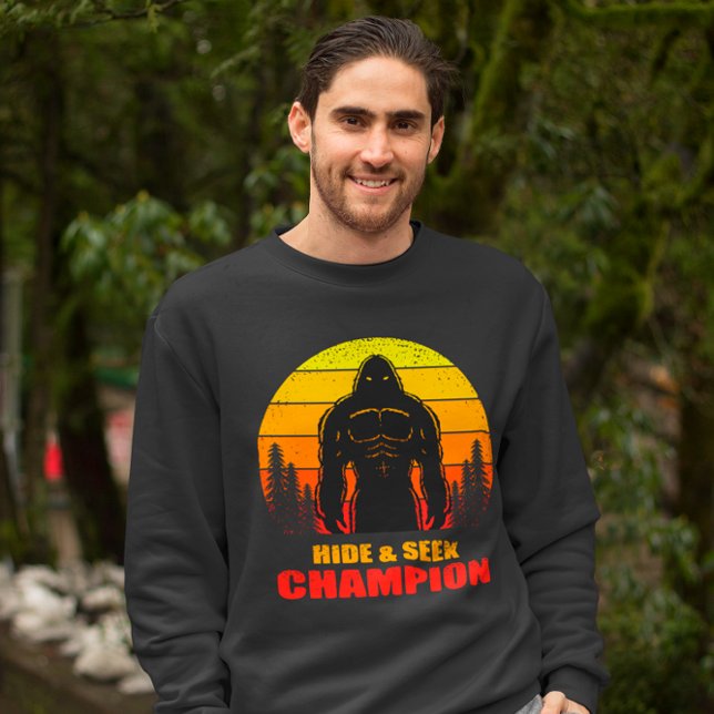 Bigfoot Hide And Seek Champion Funny Gift  Sweatshirt (Creator Uploaded)
