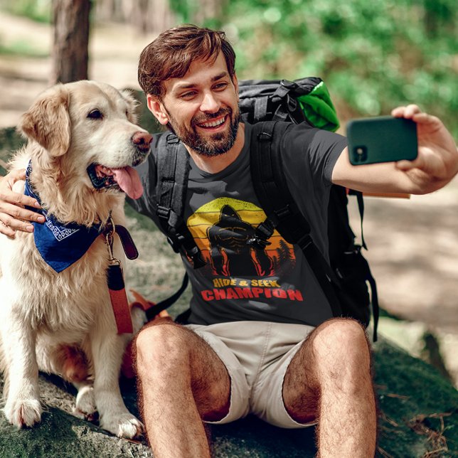 Bigfoot Hide And Seek Champion Funny Gift T-Shirt (Creator Uploaded)