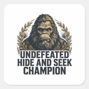 Bigfoot Hide and Seek Champion Patch Sticker