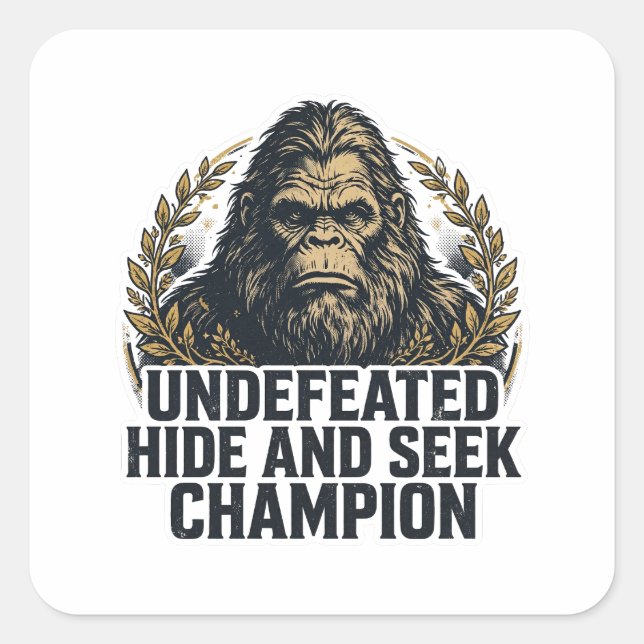 Bigfoot Hide and Seek Champion Patch Sticker (Front)