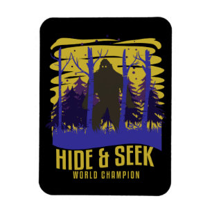 Bigfoot Hide And Seek Champion Sasquatch Believer Magnet