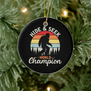 Bigfoot Hide And Seek World Champion Ceramic Tree Decoration