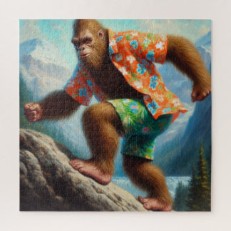 Bigfoot Hiking Jigsaw Puzzle